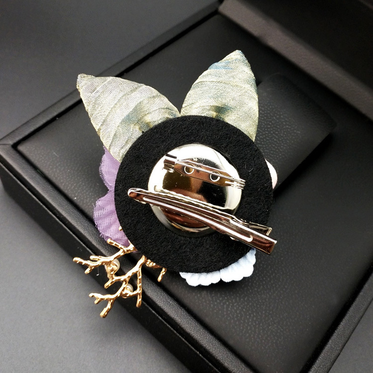 Cài áo thời trang vải Vintage dễ thương hoa lá - GC285