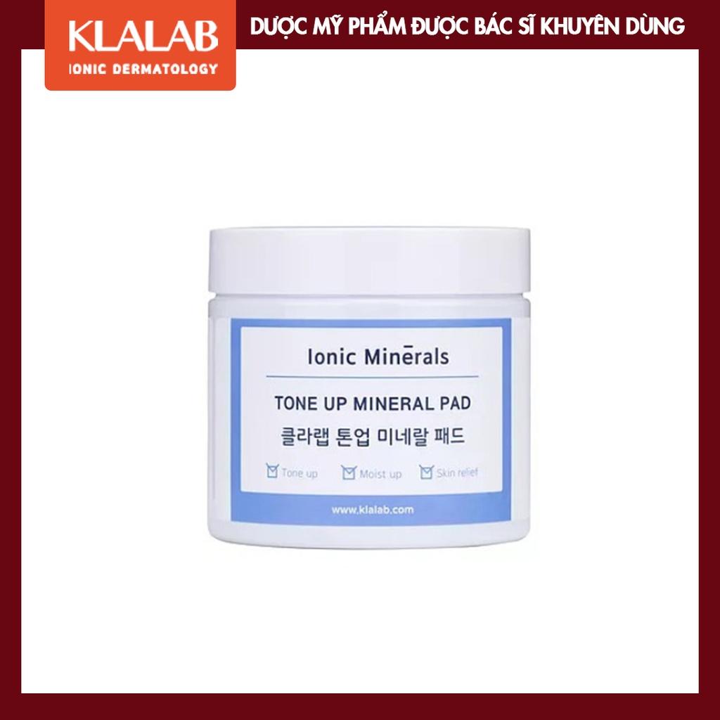 Bông thấm bổ sung khoáng chất KLALAB Tone Up Mineral Pad da căng mịn &amp; phục hồi sáng bóng 60 miếng