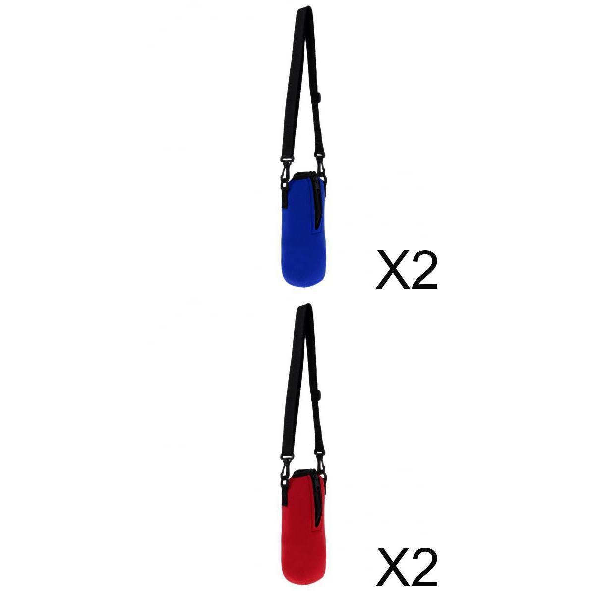 4pcs 750ml Sports Water Bottle Holder Sleeve Bag Neoprene Carry Pouch Case