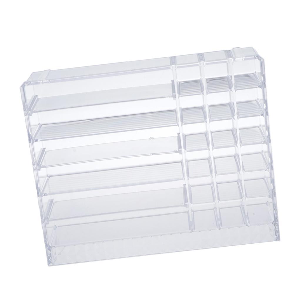 Cosmetic Organizer Clear Acrylic Makeup Box Display Perfume Jewellery Holder
