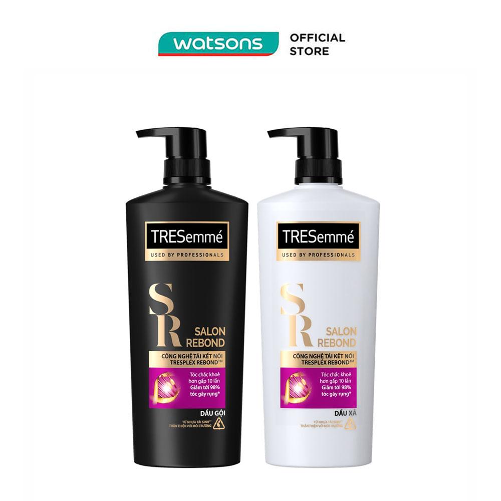 Combo Gội Xả Tresemmé Salon Rebond Dầu Gội 480g+ Dầu Xả 480g