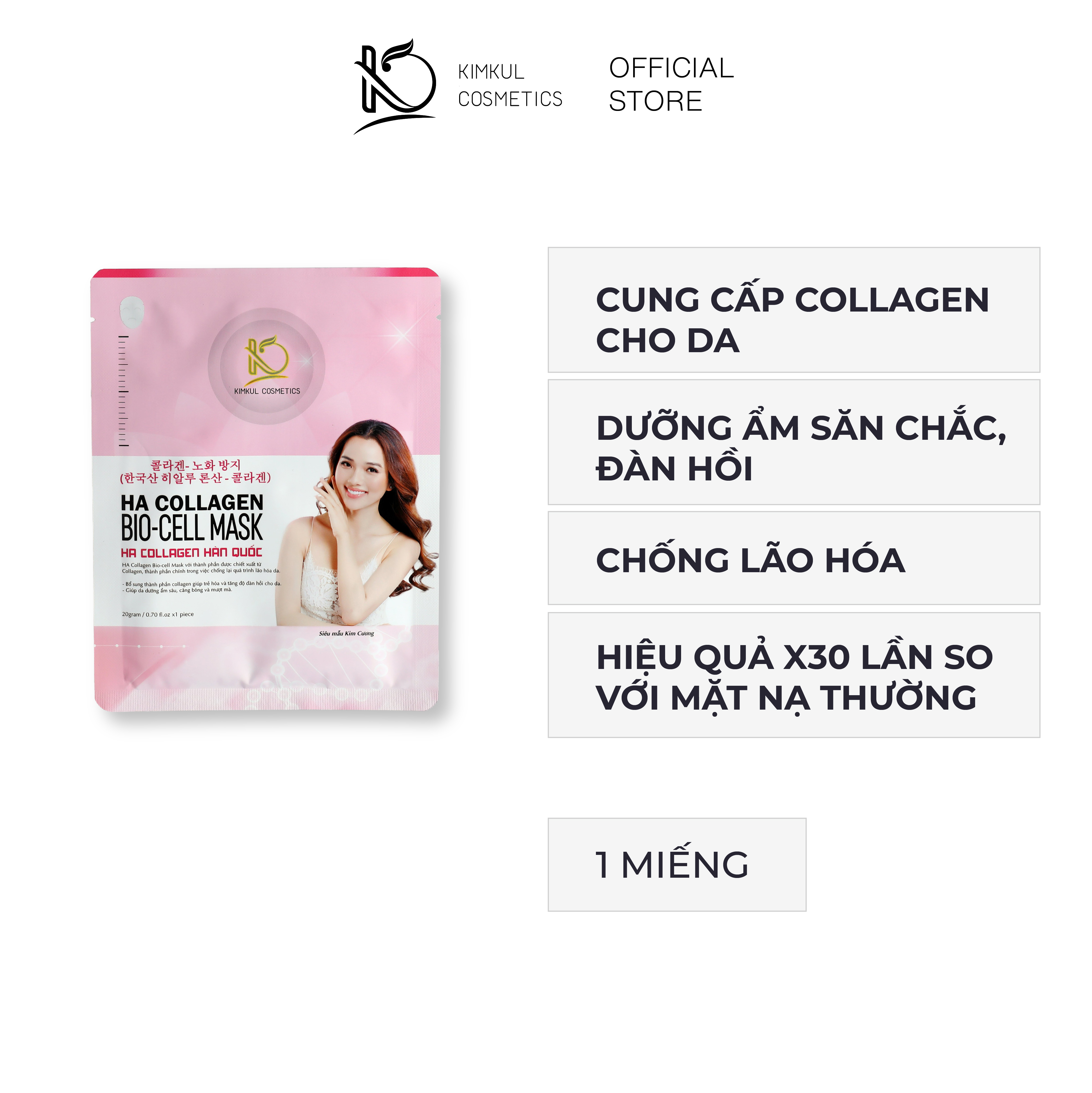 Bộ giảm mụn thâm sẹo rổ KimKul gồm Serum Pro acne Solution 30ML + Cream Skin Perfect 30G