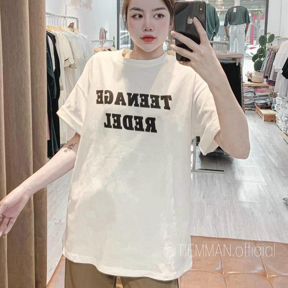 Áo thun cotton form rộng thời trang nữ - hottrend phong cách hàn quốc siêu hot cho các bạn trẻ
