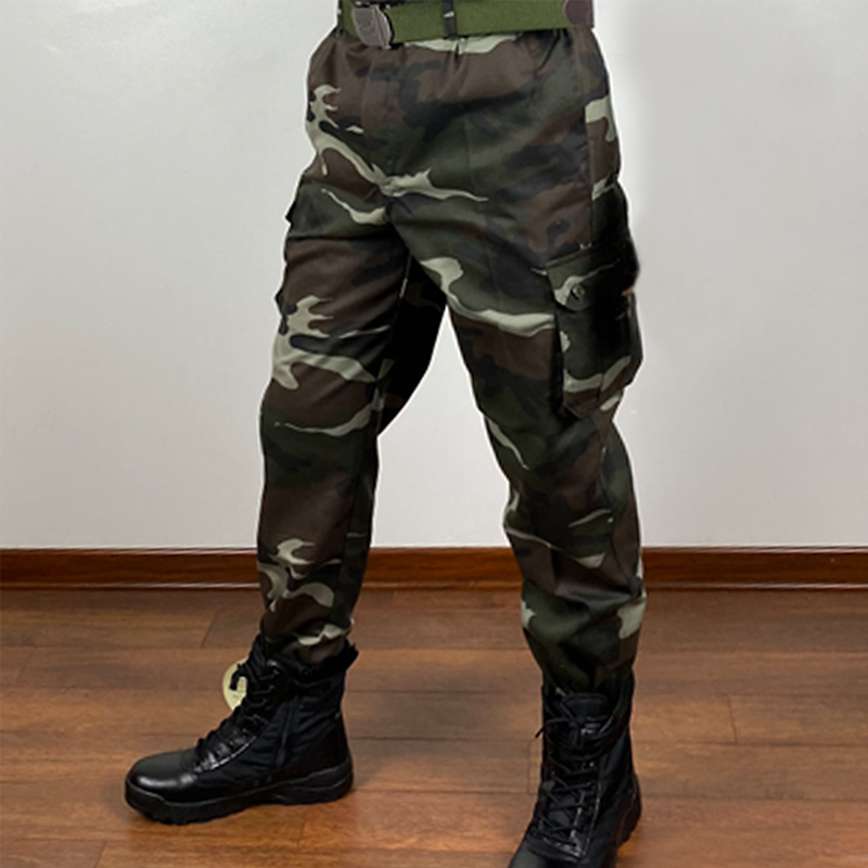 quần lính rằn ri túi hộp phong cách quân đội