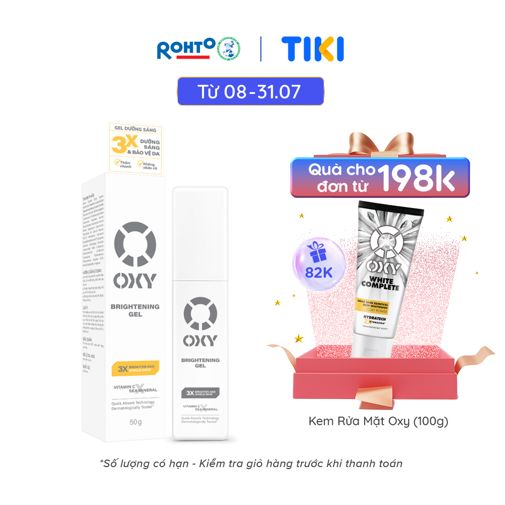 Kem dưỡng sáng da cho nam dạng gel Oxy Brightening Gel 50g