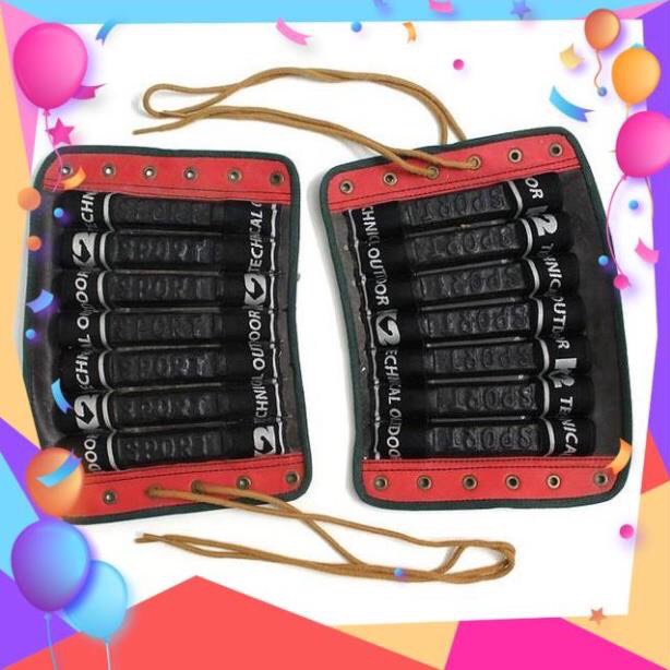 Bộ 2 băng tạ gang đeo chân 7 thanh 2 bên mỗi bên 2kg,Tổng 4kg)
