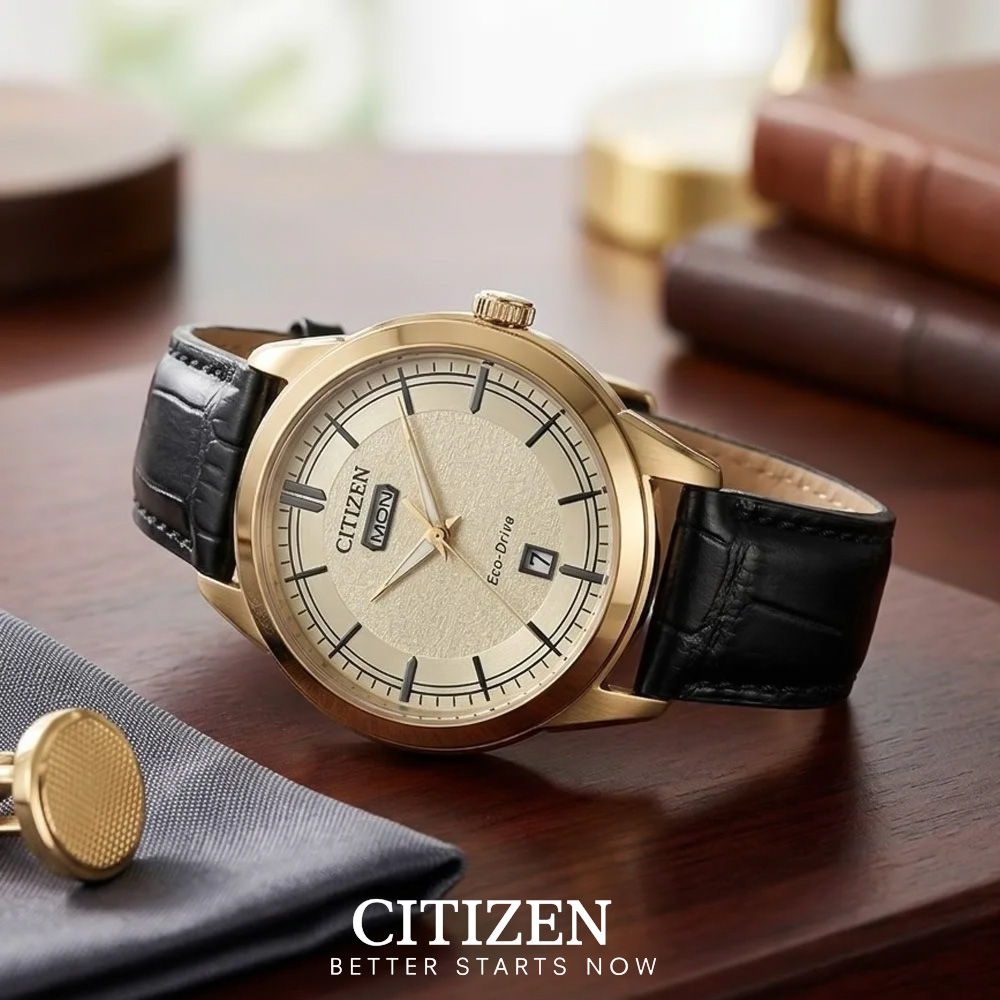 Đồng Hồ Nam Citizen Dây Da AW0153-04A - Mặt Trắng (40.5mm)