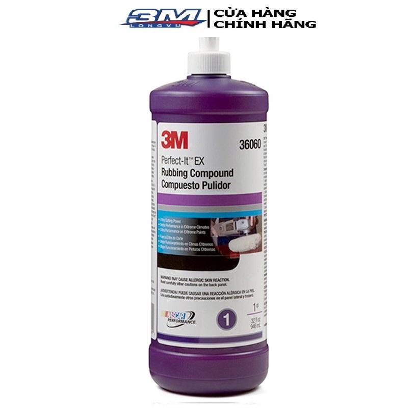 Dung dịch đánh bóng bước 1 3M PN36060 PERFECT-IT EX RUBBING COMPOUND -946ml - 3M Long Vu