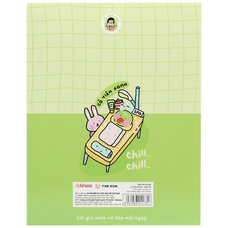 Giấy Kê Tay Cô Tiên Xanh - The Sun - Màu Xanh Lá