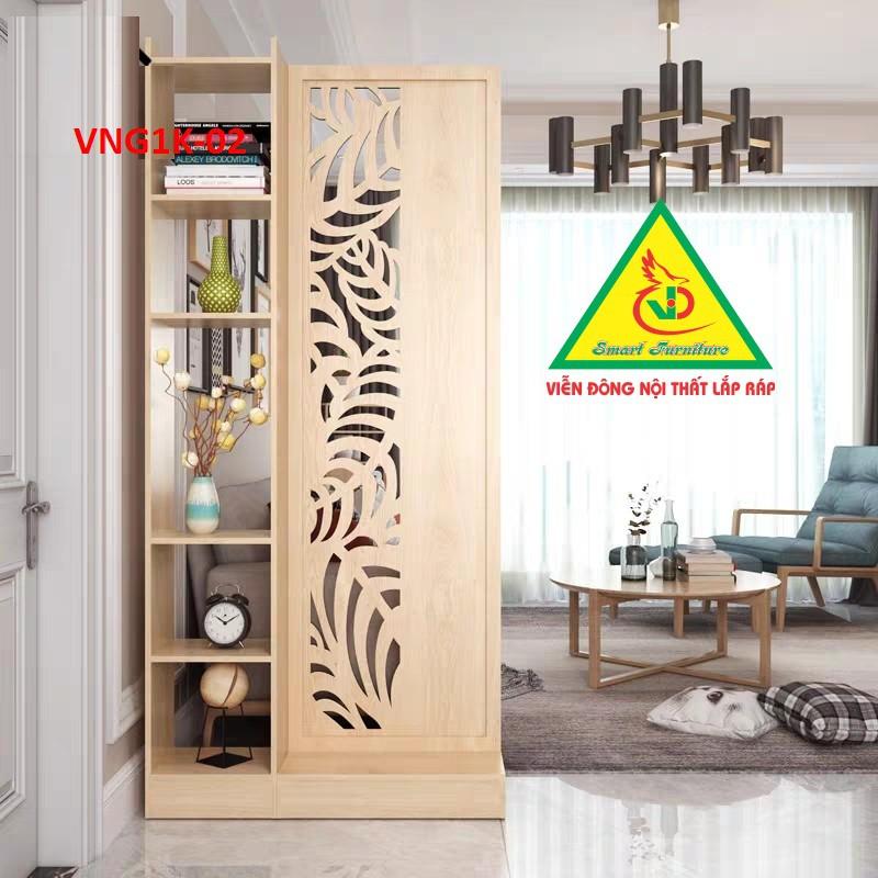 Vách ngăn kệ gỗ MDFVNG1K-02 - Nội thất lắp ráp Viendong ADV