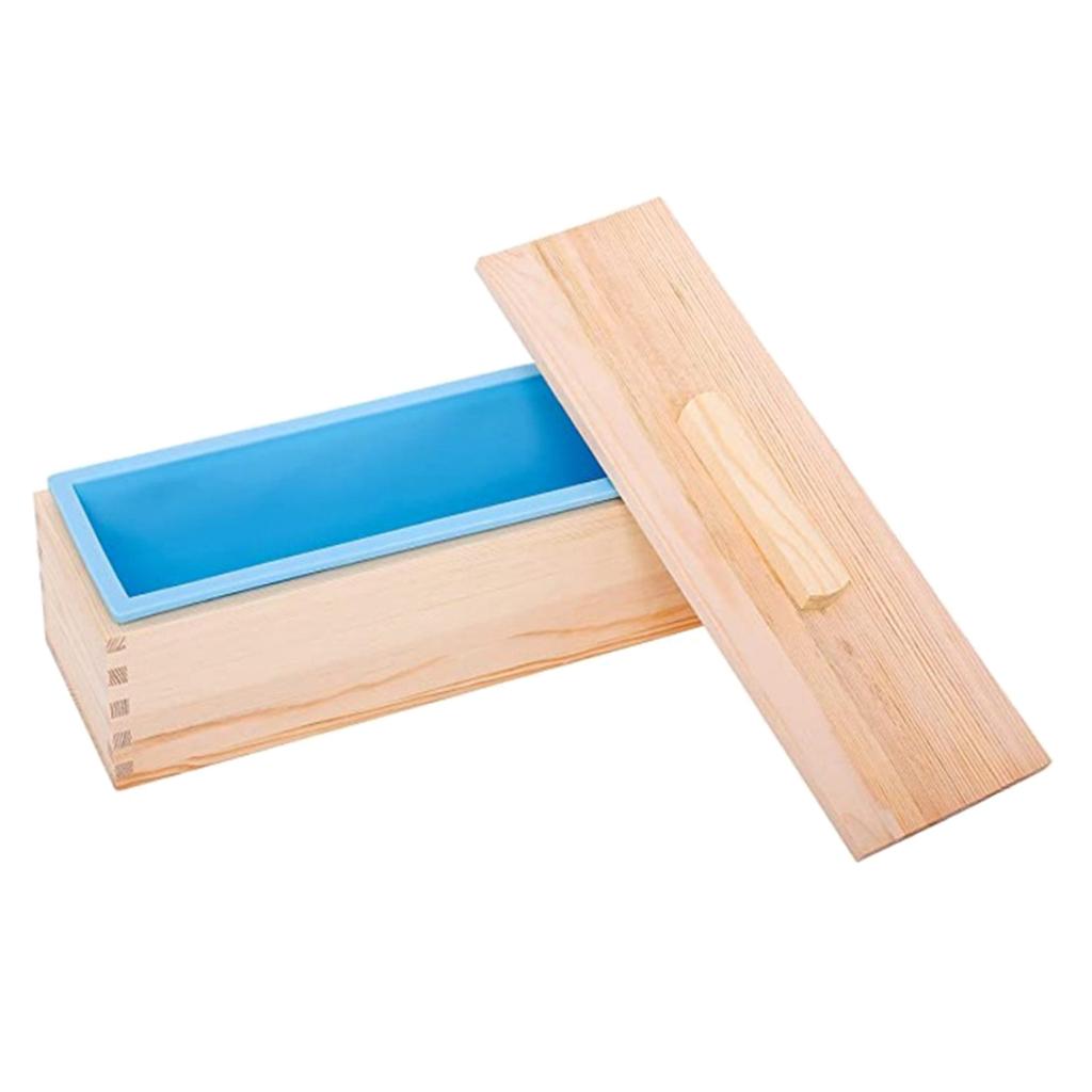 42oz Soap Silicone  Loaf Wood Box for  Making DIY