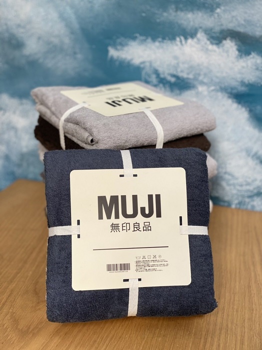 Set 2 khăn tắm cotton Muji