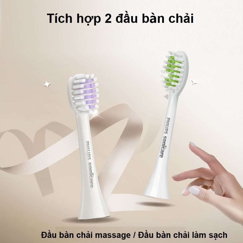 Bàn chải đánh răng điện Philips Sonicare Gentle Multi-effec Serial 3900 HX2491/01 - Hàng Chính Hãng