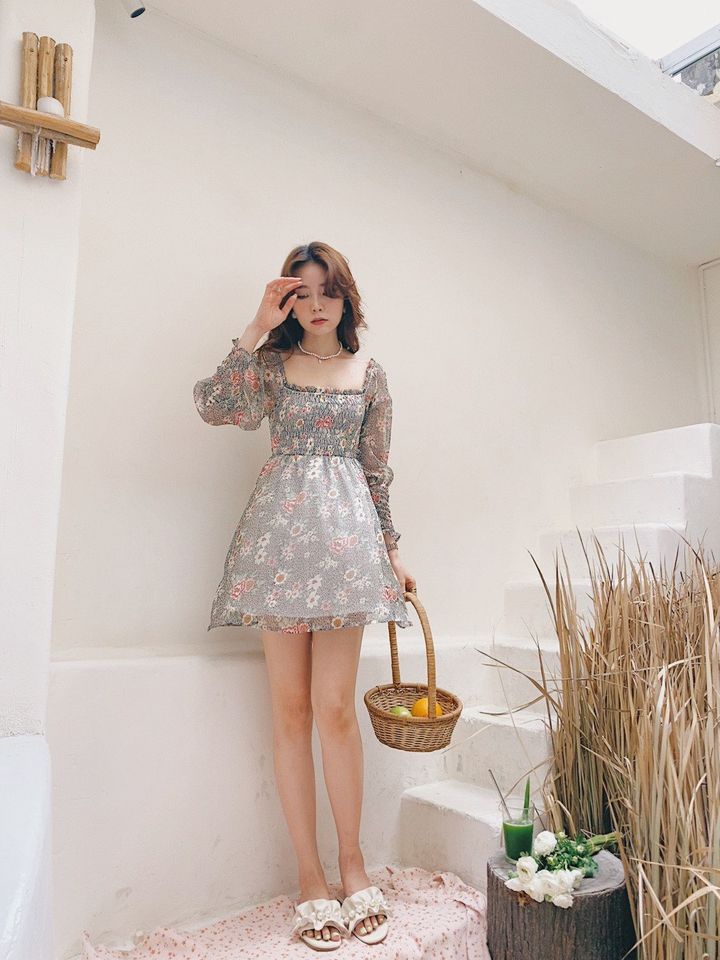 Đầm chun hoa Fenne Garden Dress Gem Clothing SP060445