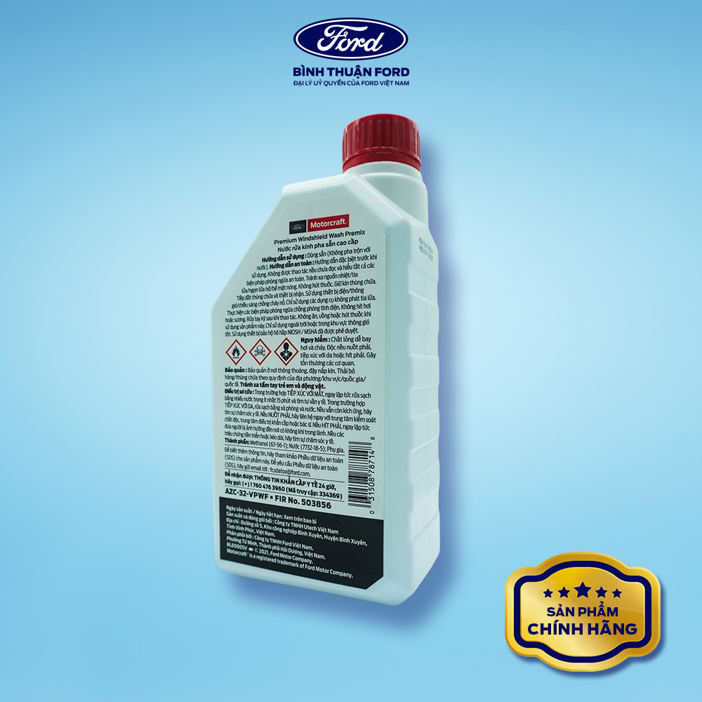 Dung Dịch Làm Sạch Buồng Đốt &amp; Kim Phun - Hãng Ford Motorcraft 250ml – Chính Hãng, Tăng Hiệu Suất Động Cơ, Giảm Nhiên Liệu