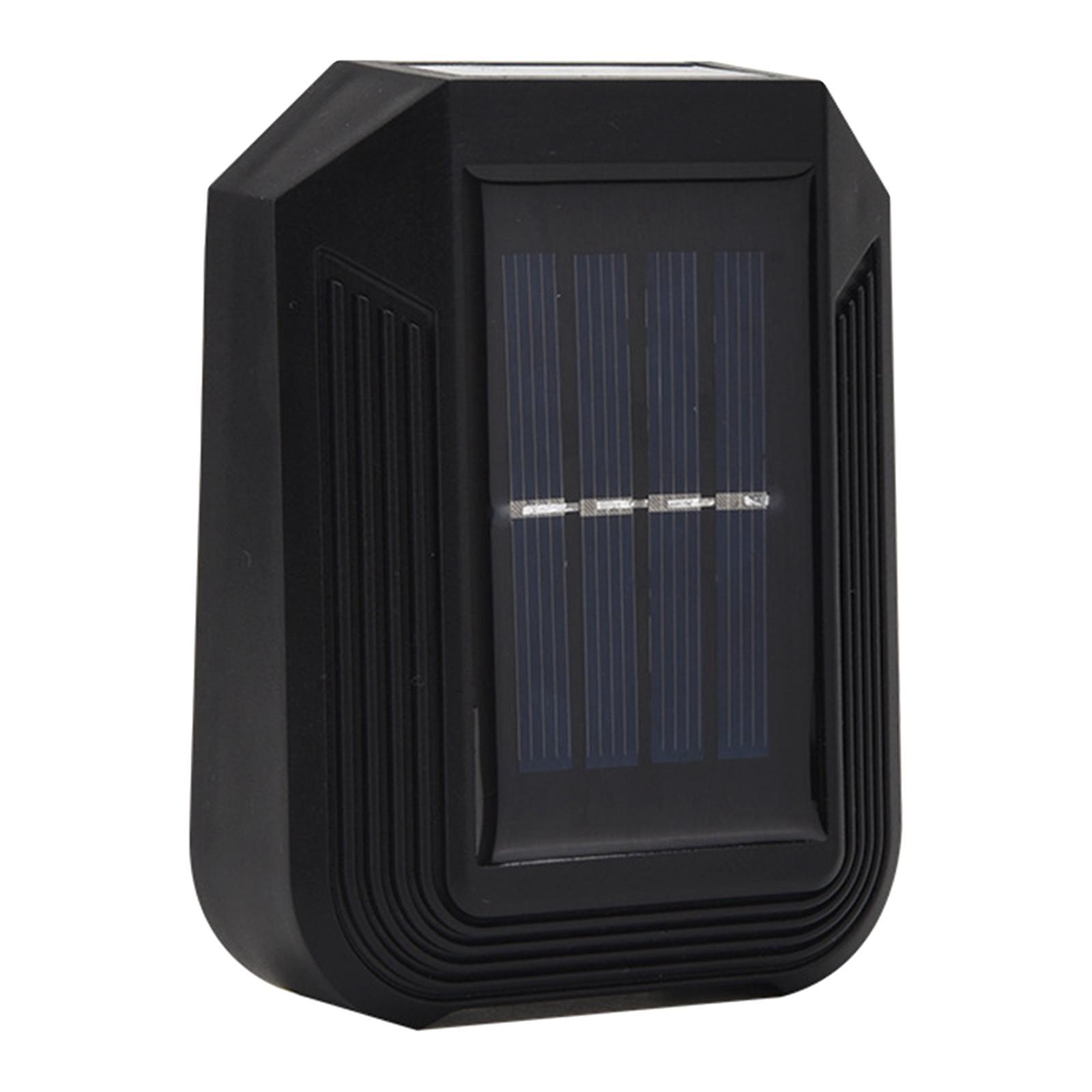 2pcs Solar Powered Wall Mounted 6 LED Light Outdoor Landscape Yard Lamp