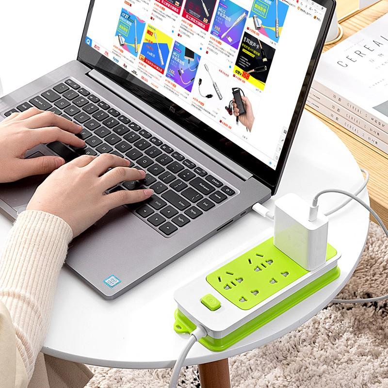 Ổ Cắm Điện Xanh Chống Giật Thế Hệ Mới Kèm 3 Cổng USB An Toàn Cho Gia Đình