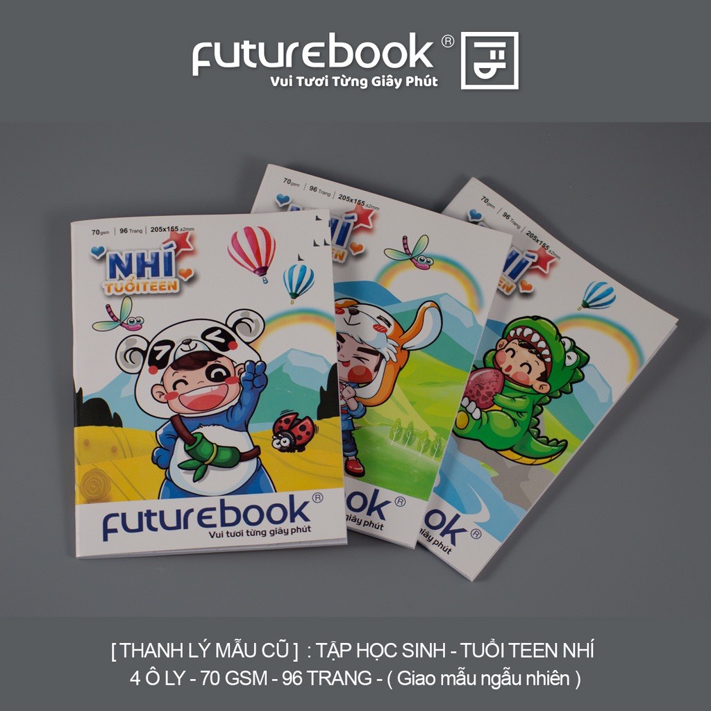 [Thanh Lý Mẫu Cũ 2021] Tập Học Sinh Tuổi Teen Nhí 4 Ô ly- 96 Trang- 70 gsm- MSP: DK-HS754. FUTUREBOOK. Giao ngẫu nhiên