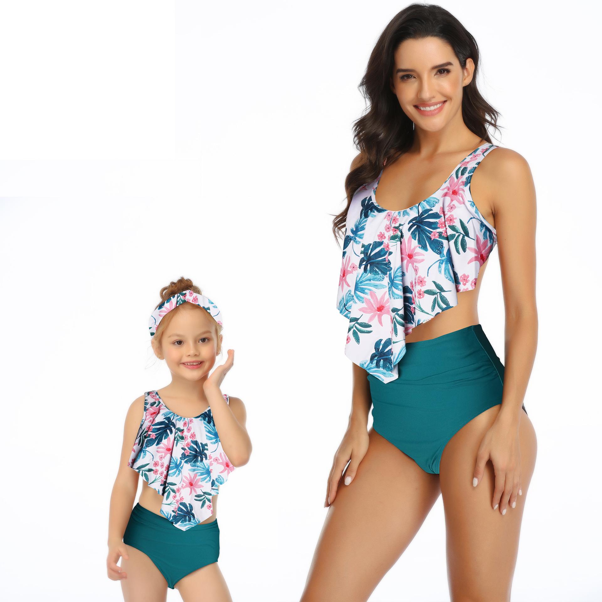 Phù Hợp Với Họ Mẹ Bơi Bikini 2020 Nữ, Có Phụ Nữ Đồ Bơi Trẻ Em Kid Cho Bé Bãi Biển Đồ Bơi Biquini Infantil