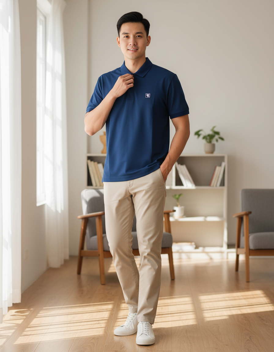 Áo Polo Nam Slim Fit Màu HR4--F020-23