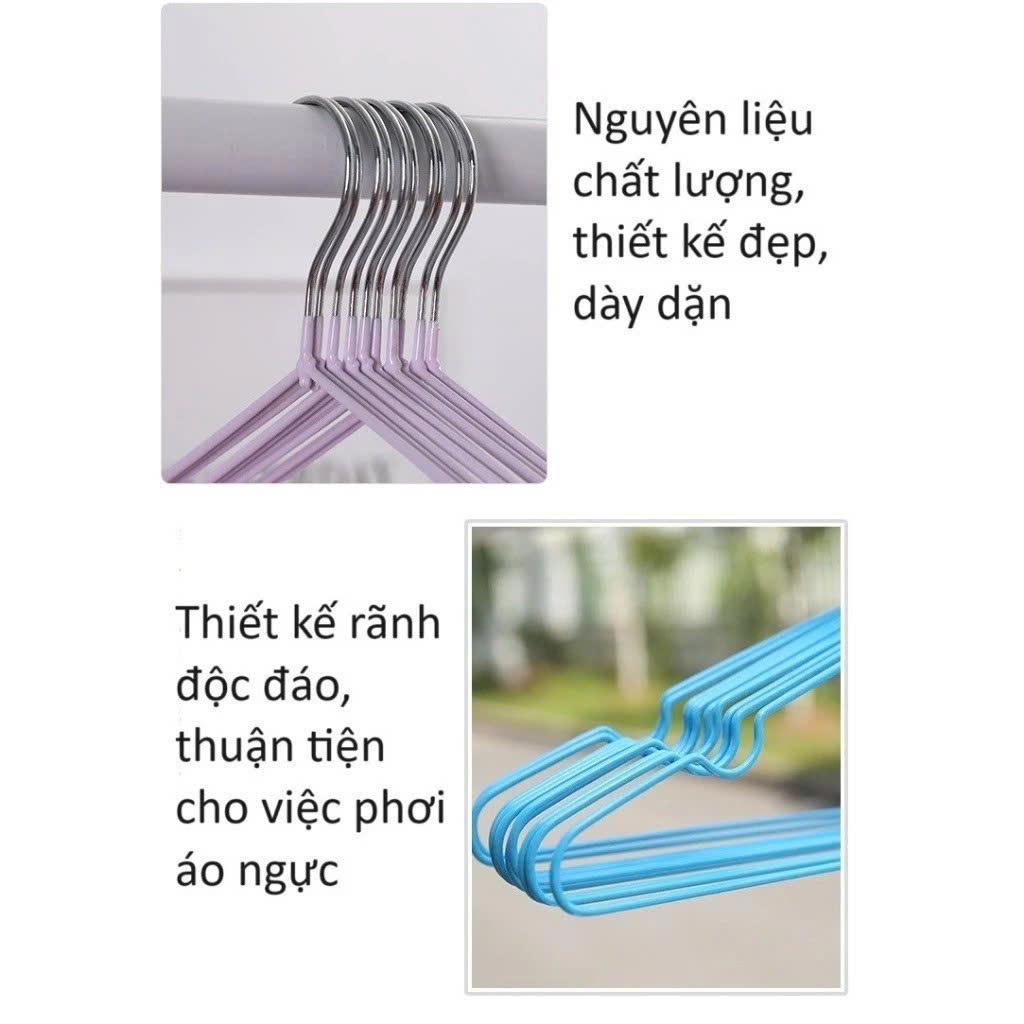Lốc 10 Móc Treo Quần Áo Đa Năng Phù Hợp Cho Các Loại Quần Áo : Áo Đầm , Áo Kiểu, Áo Mỏng , Quần Áo Người Lớn , Trẻ Em - Chính Hãng Giao màu ngẫu nhiên