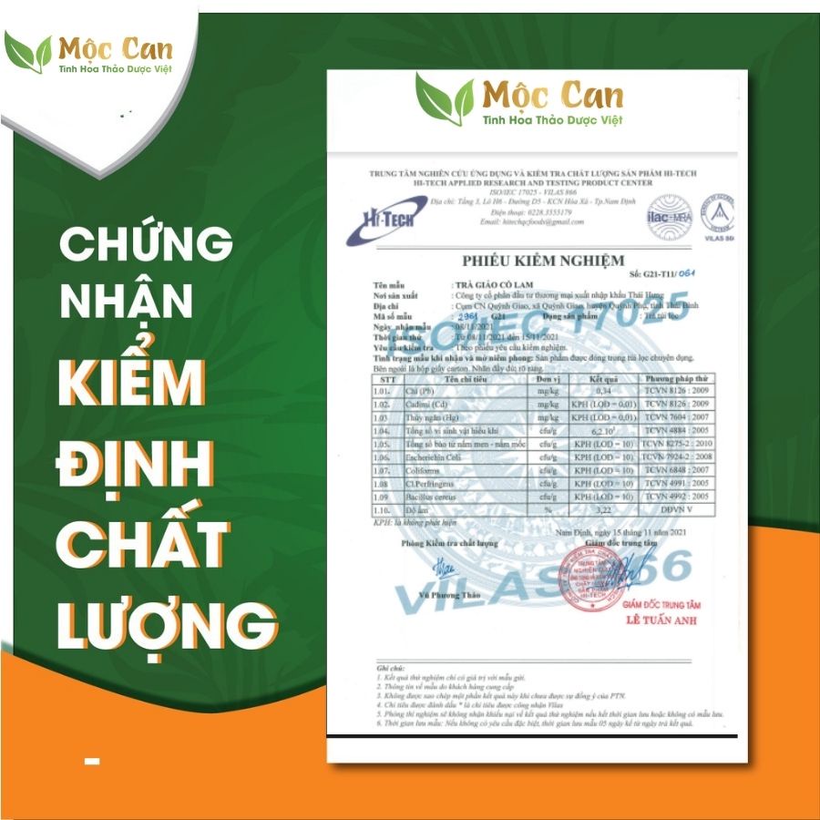 Combo 6  gói trà giảo cổ lam mộc can túi lọc Mộc Can ổn định huyết áp, hạ mỡ máu hỗ trợ ngăn ngừa xơ vữa mạch máu gói 25 túi