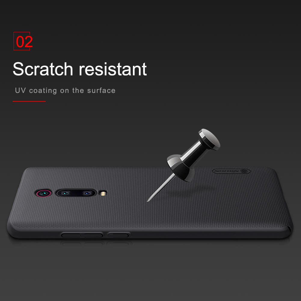 Ốp Lưng Sần Chống Sốc Cho Xiaomi Redmi K20 / K20 Pro hiệu Nillkin (Đính kèm giá đỡ hoặc miếng dán từ tính) - Hàng Chính Hãng