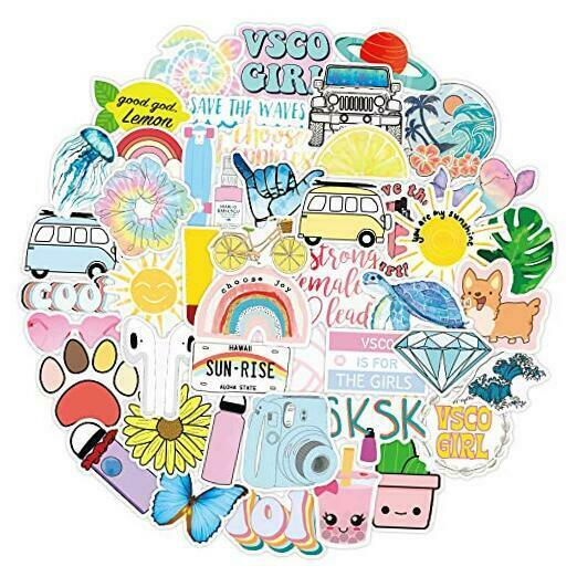 Set 60 VSCO Sticker động vật ảnh ép lụa