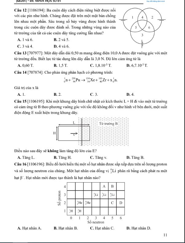 Sách 60 Đề Minh Họa Tốt Nghiệp THPT 2026 - Môn Vật Lý