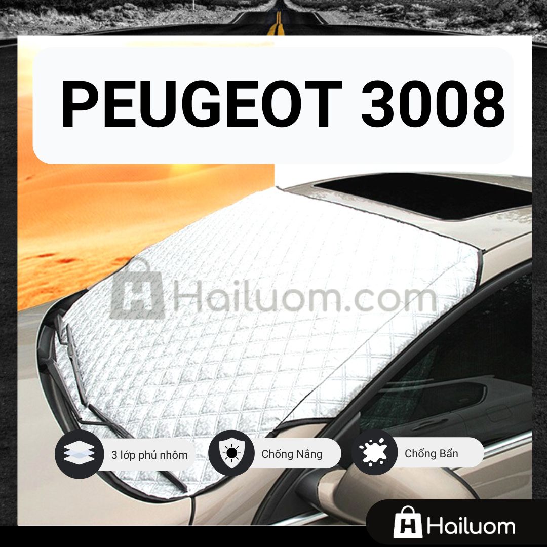 Tấm Che Nắng Kính Lái ô tô PEUGEOT 3008 - Tấm Che Nắng ô tô Cao Cấp
