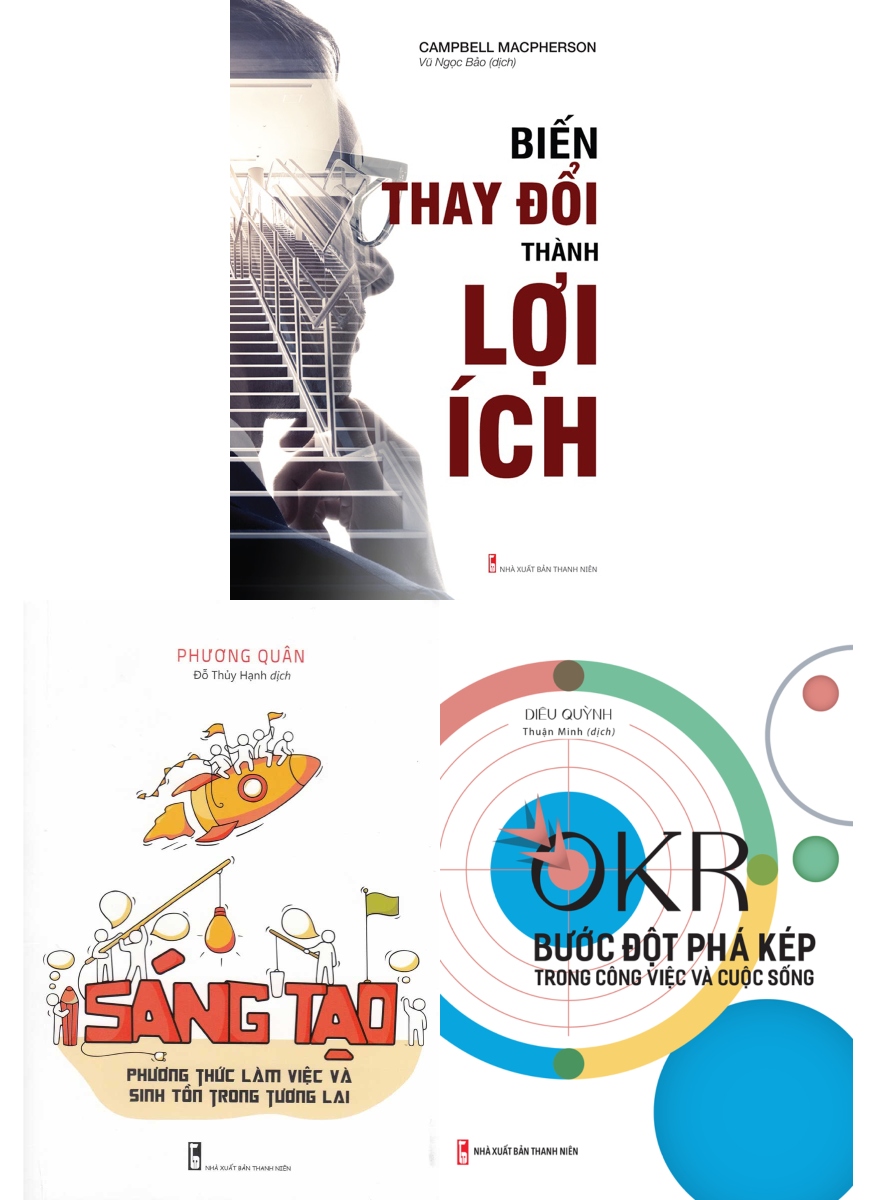 Combo Biến Thay Đổi Thành Lợi Ích + Sáng Tạo Phương Thức Làm Việc Và Sinh Tồn Trong Tương Lai + OKR - Bước Đột Phá Kép Trong Công Việc Và Cuộc Sống _ML