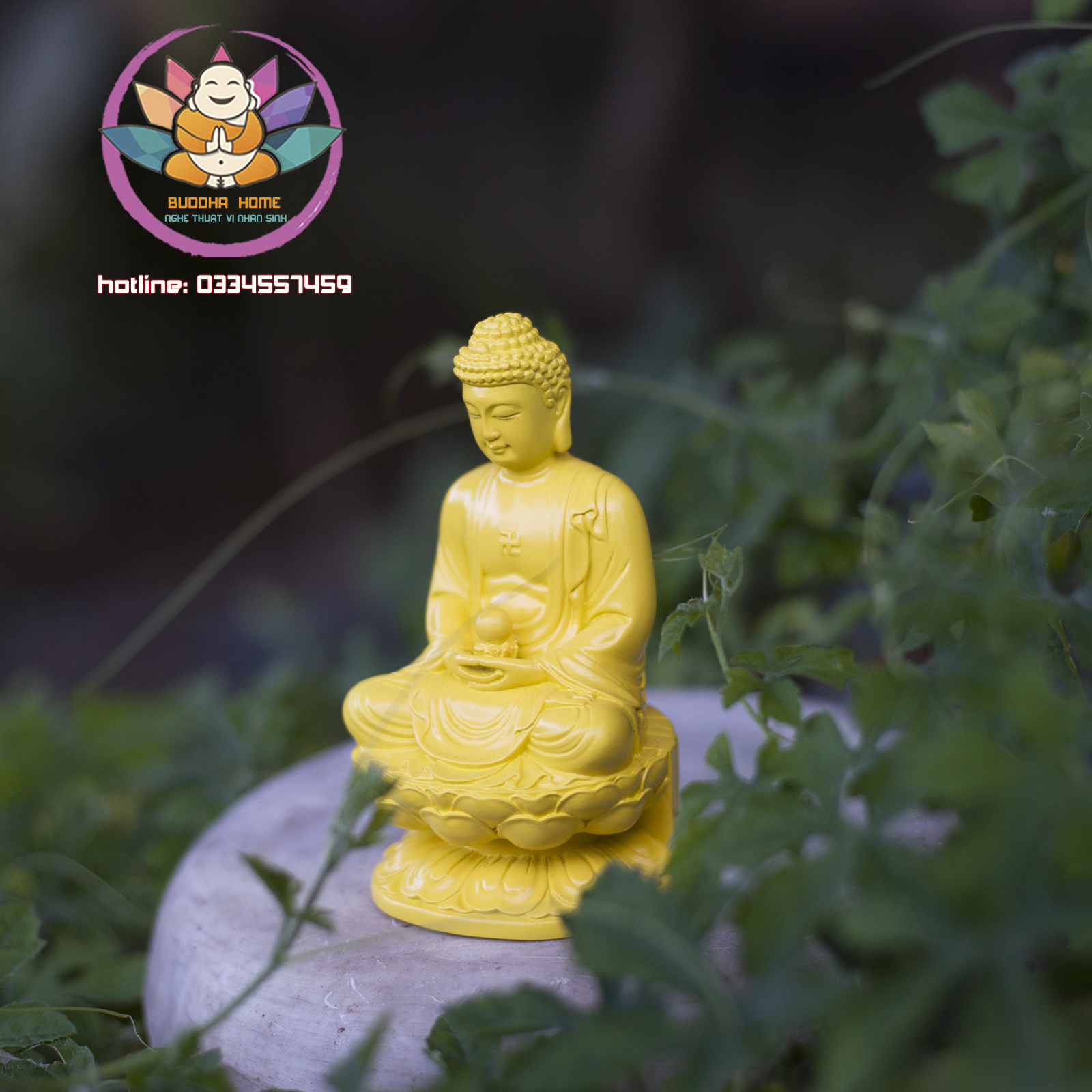 Tượng Đá Phật Thích Ca Phong Thủy - Cao 11cm nhiều màu trang trí nhà cửa, thờ cúng