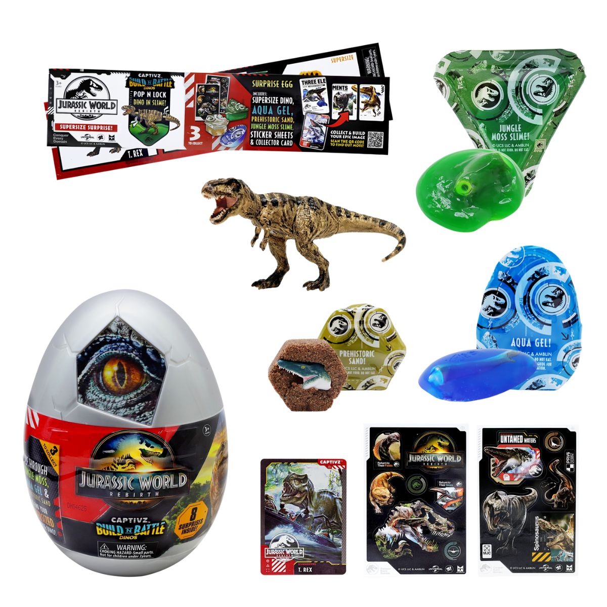 Đồ Chơi Trứng Khủng Long Huyền Bí Jurassic World: Tái Sinh TOY MONSTER T01533 - Giao Hàng Ngẫu Nhiên