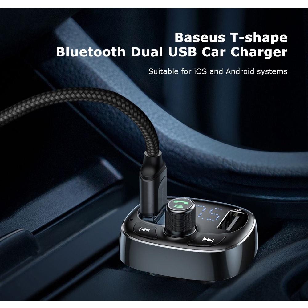 Tẩu sạc ô tô Bluetooth Baseus đàm thoại rảnh tay nghe nhạc ...vv