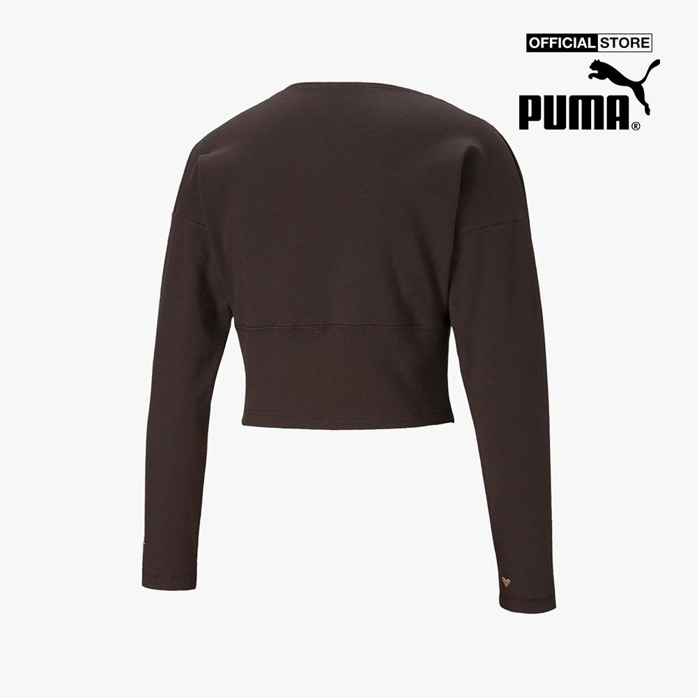 PUMA - Áo croptop nữ cổ V tay dài Train Exhale 520064