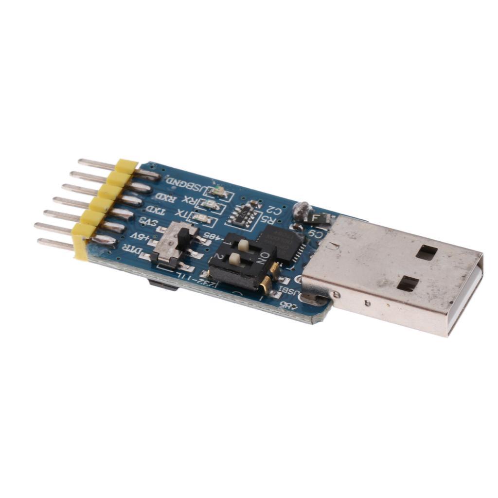 3.3V 5.5V Multi-function 6 In 1 Usb to Serial Port Adapter Module+1x Cable