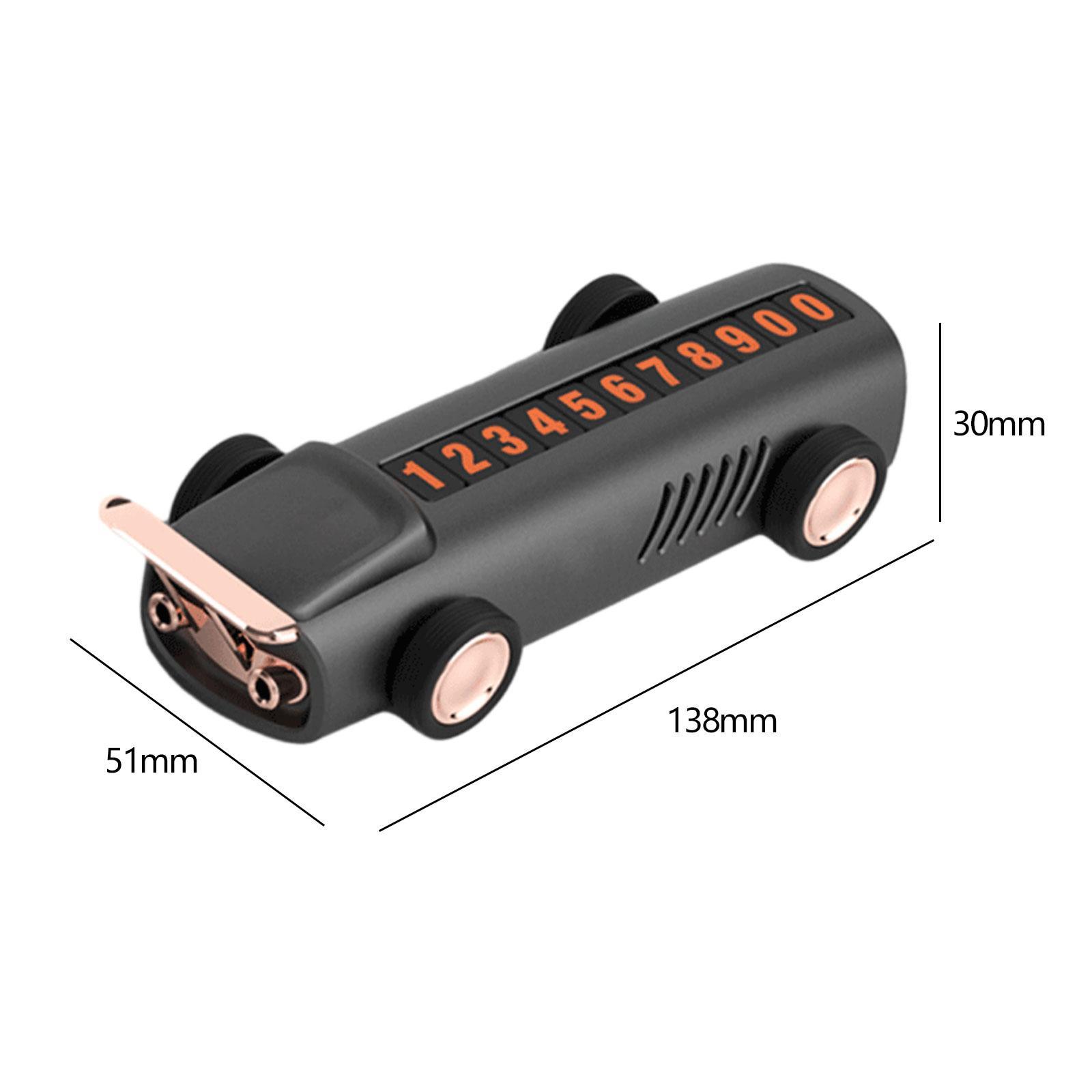 Phone Number Card Plate Universal Car Parking Number Plate for Parking