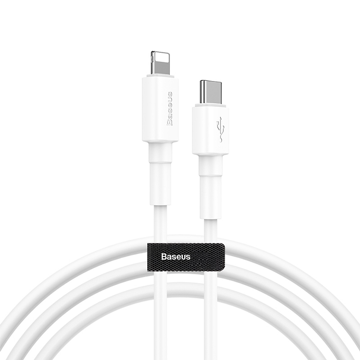 Dây cáp sạc nhanh 18W USB Type-C to Lightning hiệu Baseus Mini White cho iPhone / iPad (Hỗ trợ sạc nhanh PD 3.0, trang bị chip sạc thông minh, tốc độ truyền tải dữ liệu tốc độ cao 480Mbps) - Hàng nhập khẩu