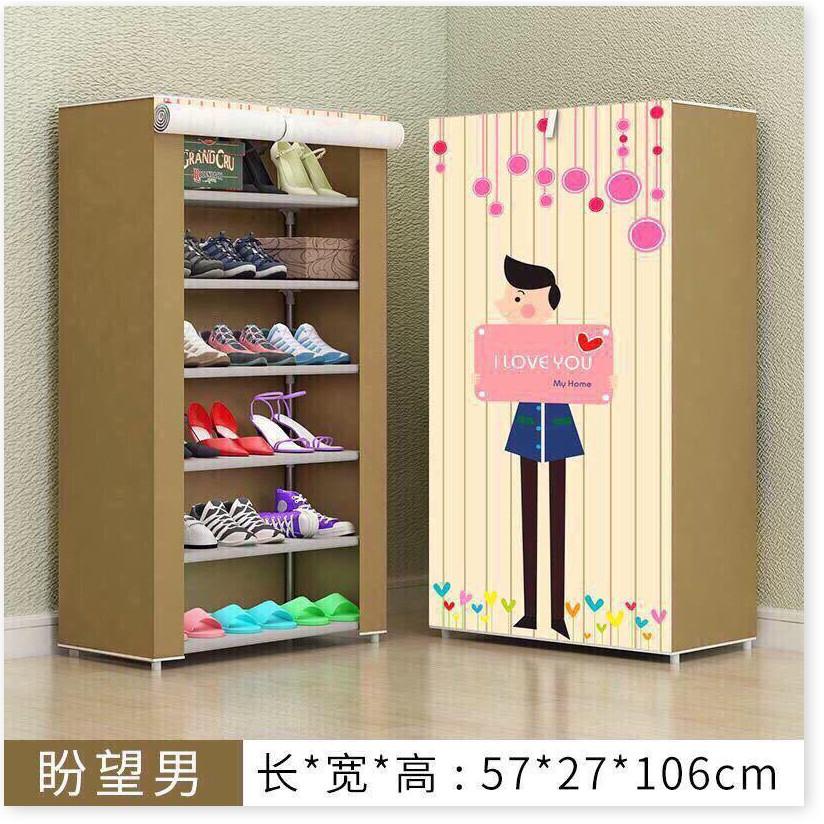 Tủ giày vải 3D 5 tầng