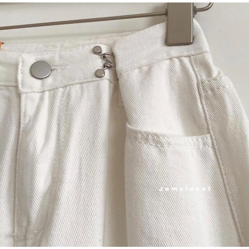 Quần jeans xuông chỉnh cạp