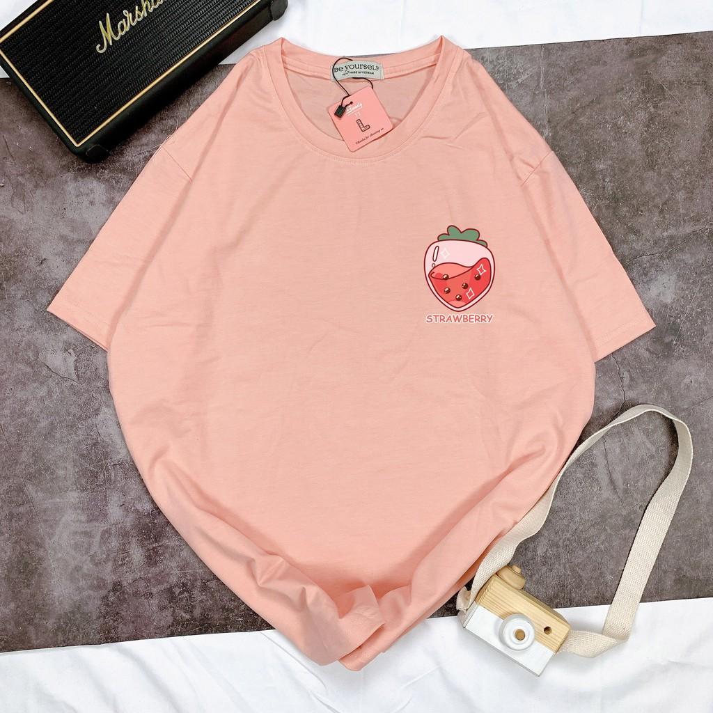 - Áo thun tay ngắn Be Yourself unisex size M L XL - STRAWBERRY