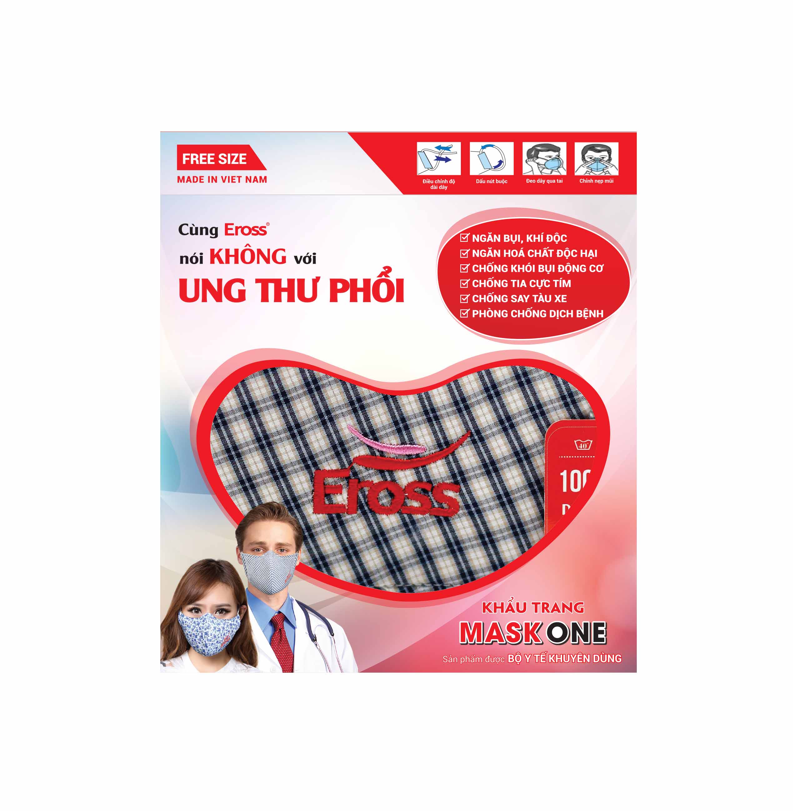 Khẩu trang Maskone size S