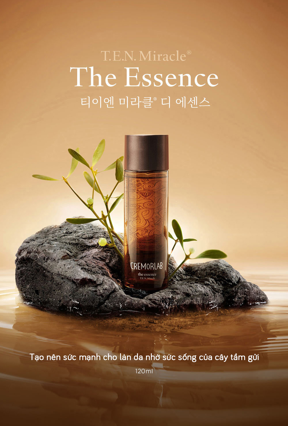 Tinh chất làm dịu, chống oxy hóa cho da CREMORLAB T.E.N Miracle The Essence