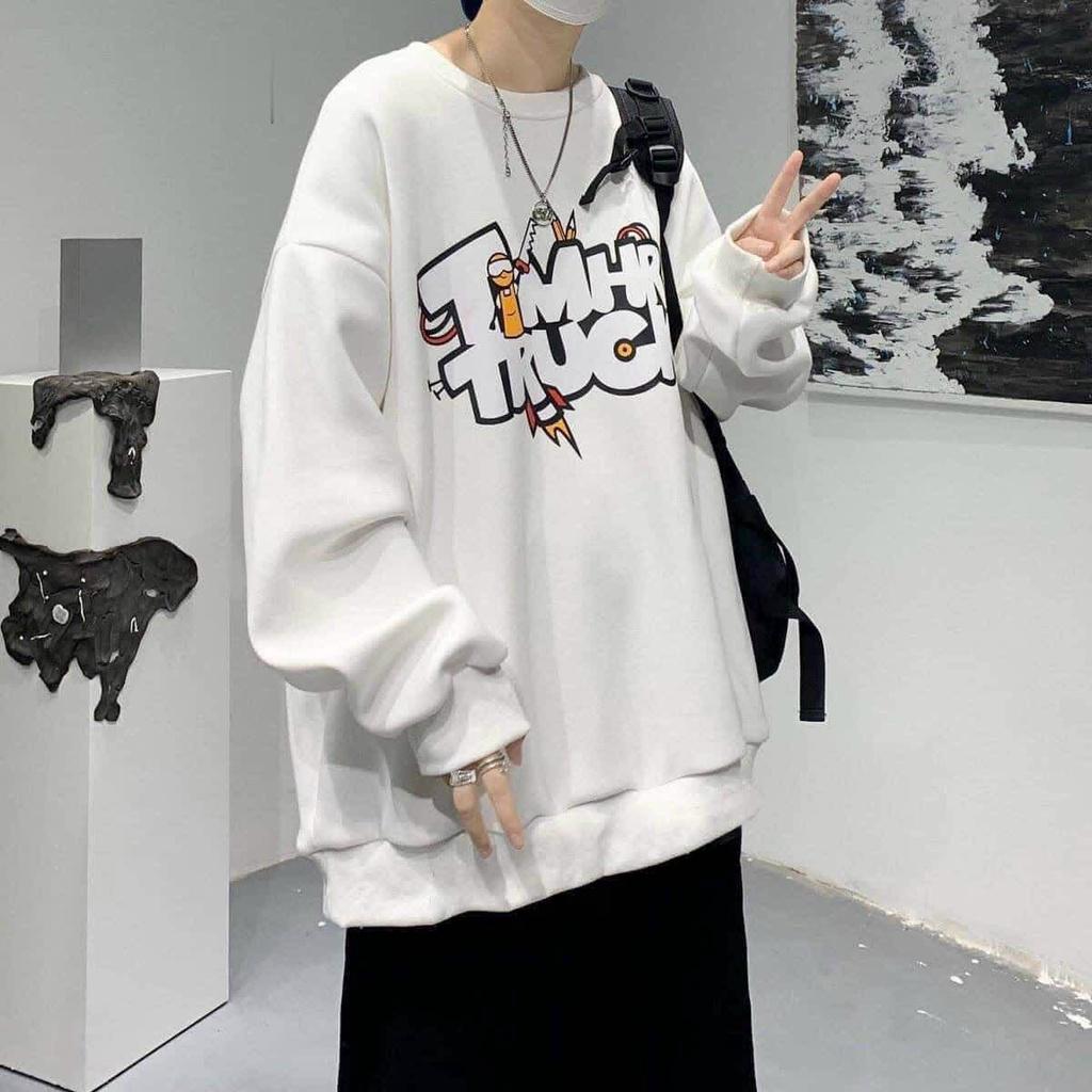 Áo Sweater nỉ bông TMHR TRUCK thời trang unisex nam nữ (Ảnh thật/có sẵn)