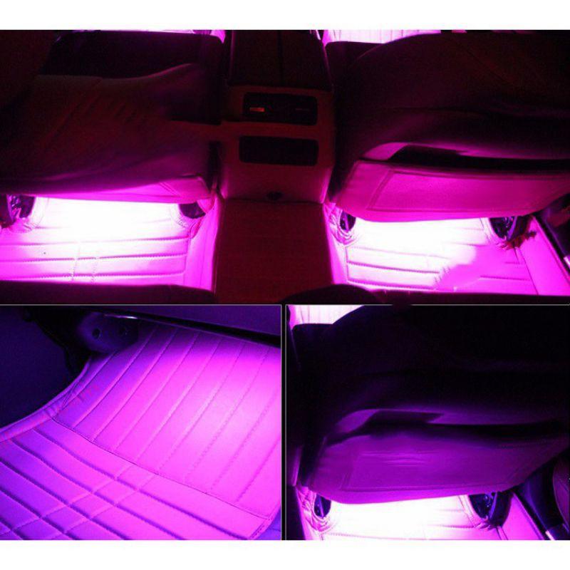 Đèn led sàn, led gầm ghế oto cảm biến đổi màu theo nhạc