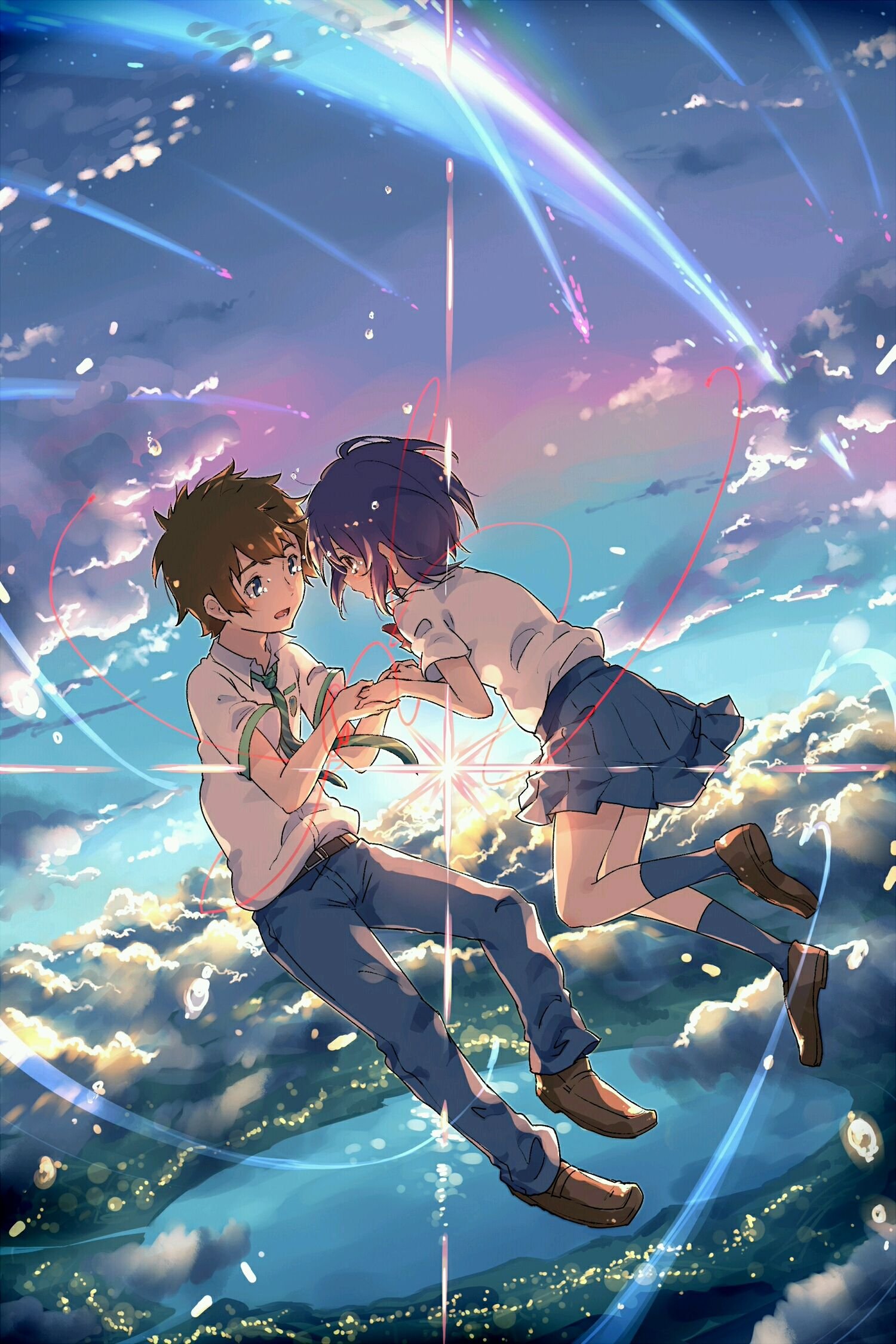 Poster 8 tấm A4 Kimi No Na Wa Your Name anime tranh treo album ảnh in hình đẹp (MẪU GIAO NGẪU NHIÊN)