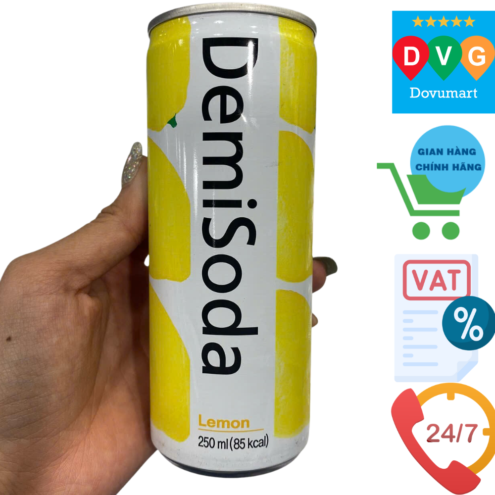Nước Demisoda Vị Chanh Dong a - Otsuka Hàn Quốc Lon 250ML / 현주FC) 데미소다 레몬 250ML