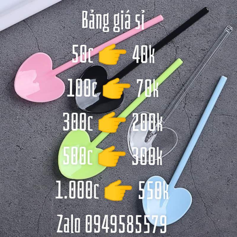Combo 500 xẻng tim mini xúc bột, xúc kem