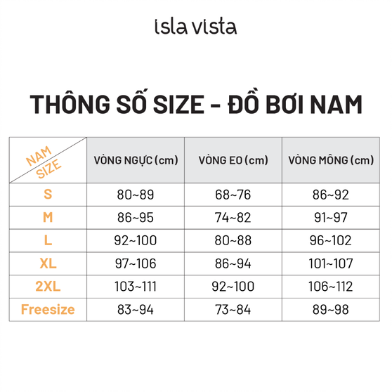 Áo bơi nam ngắn tay Isla Vista BWMT002