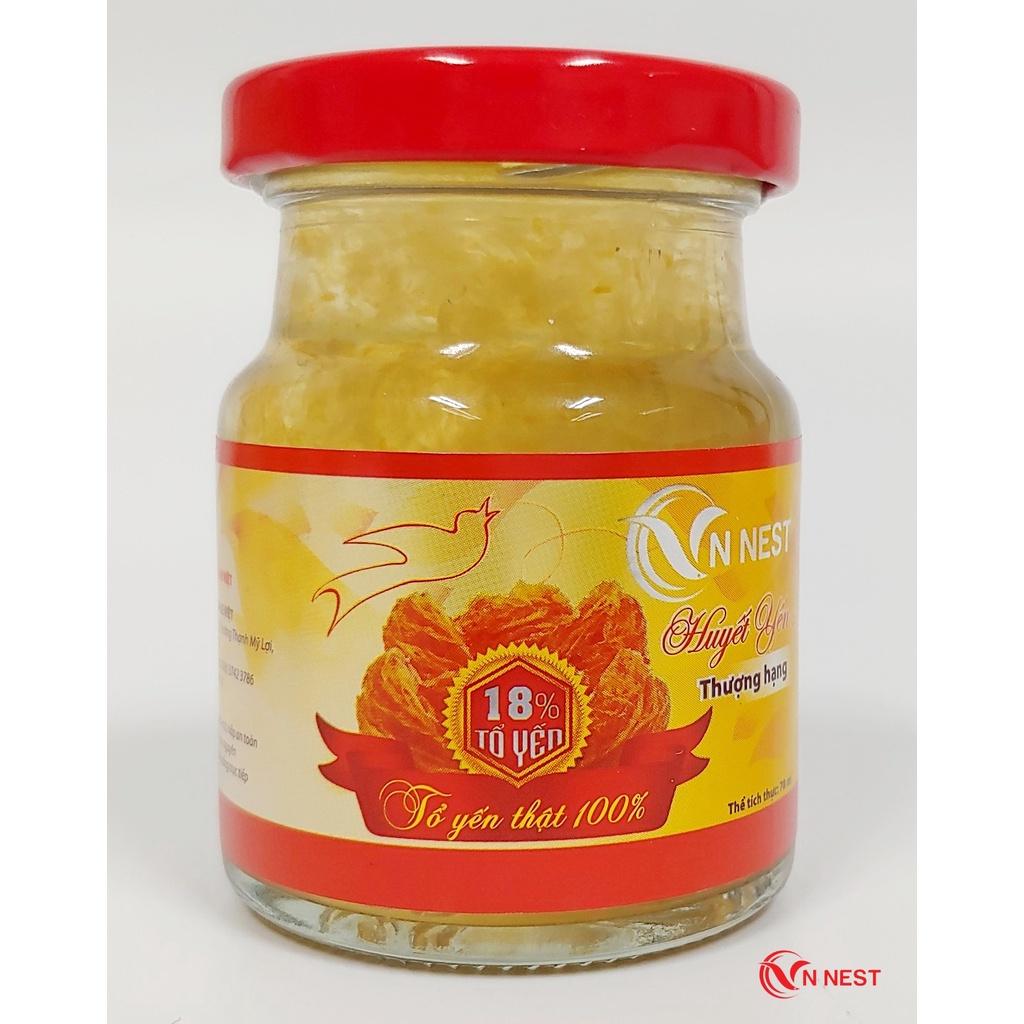 Yến Chưng Sẵn Huyết Yến 18% (Lốc 6 Lọ x 70ml) - Vnnest
